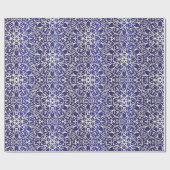 Muster der Mitternachtsblumen Geschenkpapier (Flach)