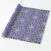 Muster der Mitternachtsblumen Geschenkpapier (Ungerollt)