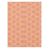 Muster der Mod-Blume (rosa und orange) Tischdecke (Vorderseite)