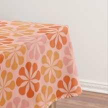 Muster der Mod-Blume (rosa und orange)