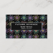 Muster der modernen Atomstruktur Visitenkarte (Vorderseite)