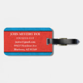 Muster der modernen Bogenschießobjekte des Mittela Gepäckanhänger (Rückseite horizontal)