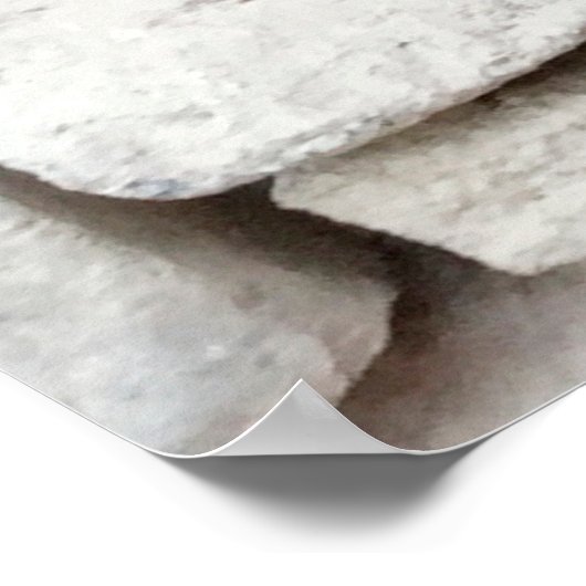 Muster der modernen Ziegelmauer Poster (Ecke)