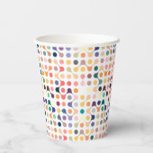 Muster der molekularen Struktur Pappbecher (Rückseite)