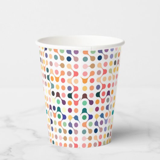 Muster der molekularen Struktur Pappbecher (Rechts)