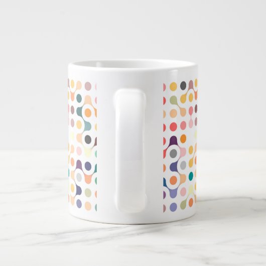 Muster der Molekularstruktur Jumbo-Tasse (Rückseite)