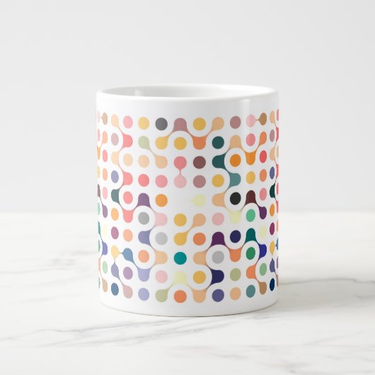 Muster der Molekularstruktur Jumbo-Tasse (Vorderseite)