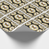 Muster der Monarchschmetterlinge große Tasche Geschenkpapier (Ecke)