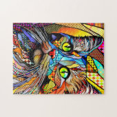 Muster der Multicolor-Katze 711 Puzzle (Horizontal)