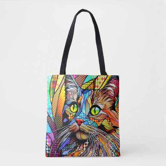 Muster der Multicolor-Katze 711 Tasche (Vorderseite)
