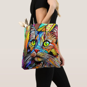 Muster der Multicolor-Katze 711 Tasche