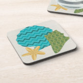 Muster der Muschel II Getränkeuntersetzer (Linke Seite)