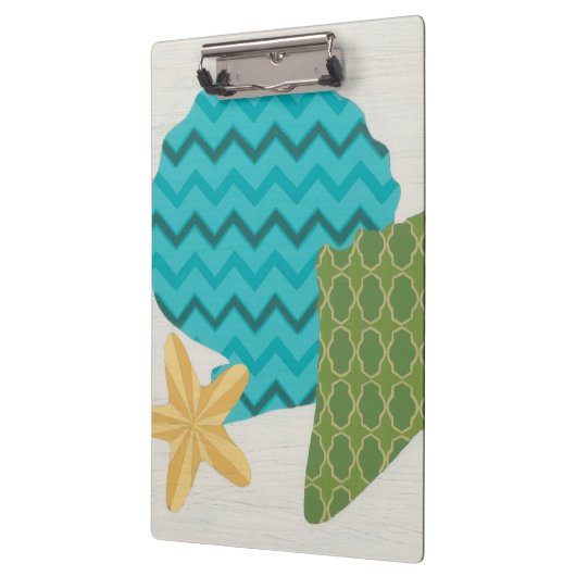 Muster der Muschel II Klemmbrett (Links)