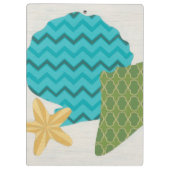 Muster der Muschel II Klemmbrett (Rückseite)