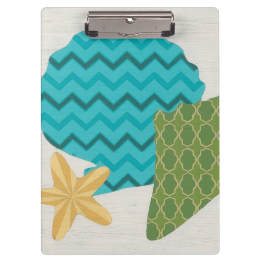 Muster der Muschel II Klemmbrett (Vorderseite)