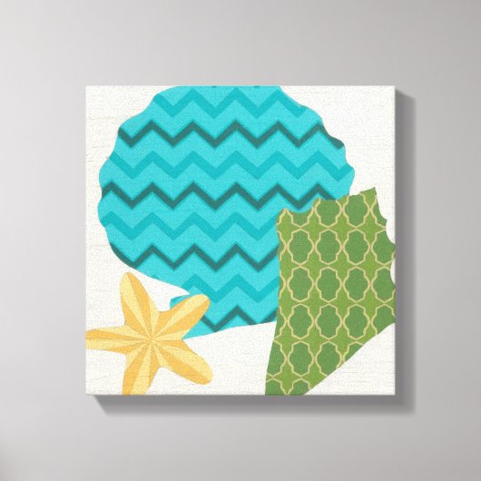 Muster der Muschel II Leinwanddruck (Vorderseite)