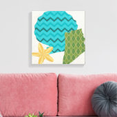 Muster der Muschel II Leinwanddruck (Insitu (Wohnzimmer))