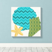 Muster der Muschel II Leinwanddruck (Insitu (Holzboden))