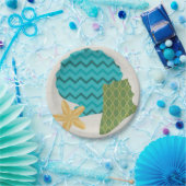 Muster der Muschel II Pappteller (Party)