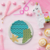 Muster der Muschel II Pappteller (Party)