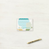 Muster der Muschel II Post-it Klebezettel (Auf Schreibtisch)