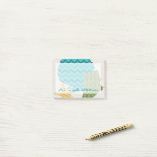 Muster der Muschel II Post-it Klebezettel (Auf Schreibtisch)