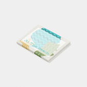 Muster der Muschel II Post-it Klebezettel (angewinkelt)