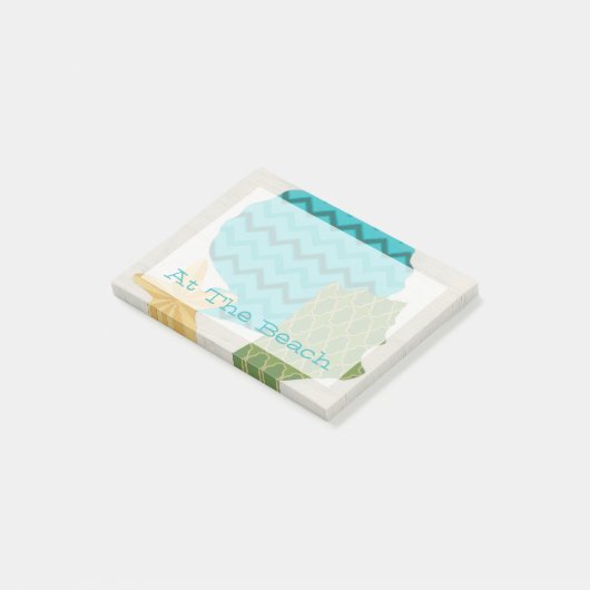 Muster der Muschel II Post-it Klebezettel (angewinkelt)