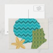 Muster der Muschel II Postkarte (Vorne/Hinten)