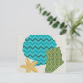 Muster der Muschel II Postkarte (Stehend Vorderseite)