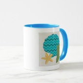 Muster der Muschel II Tasse (VorderseiteRechts)