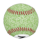 Muster der Muschel im Gepunkteten Hintergrund Baseball (Rückseite)