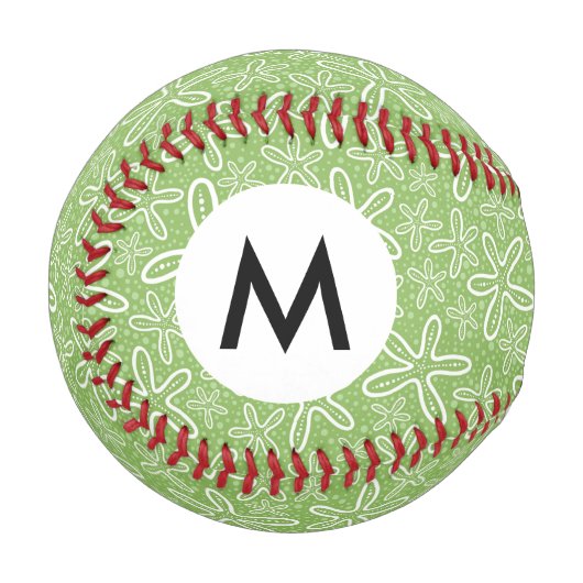 Muster der Muschel im Gepunkteten Hintergrund Baseball (Vorderseite Links)