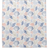 Muster der Muscheln Duschvorhang (Vorderseite)