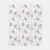 Muster der Muscheln Fleecedecke (Vorderseite)