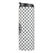 Muster der Nähmaschine mit Monogramm ・ Handwerk Thermosbecher (Nach rechts gedreht)