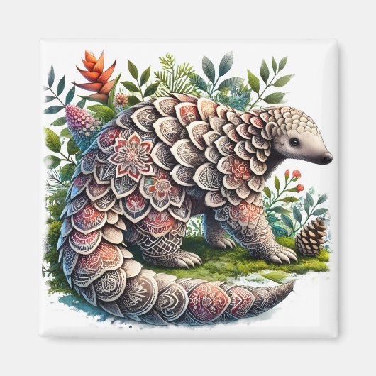 Muster der Natur - Jungle Pangolin Magnet (Vorne)