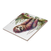Muster der Natur - Jungle Sloth Fliese (Seite)
