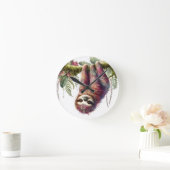 Muster der Natur - Jungle Sloth Runde Wanduhr (Zuhause)