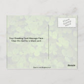 Muster der Natur Postkarte (Rückseite)