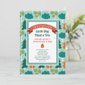 Muster der Naturschutzgesellschaft "Erde" Einladung (Stehend Vorderseite)