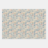 Muster der Nautischen Zeitung Geschenkpapier Set (Vorderseite)