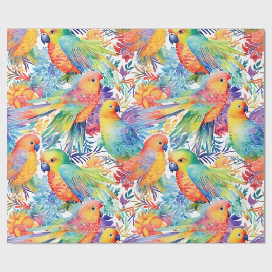 Muster der neonalen Budgetierung Geschenkpapier (Flach)