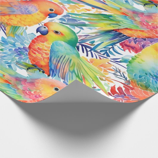 Muster der neonalen Budgetierung Geschenkpapier (Ecke)