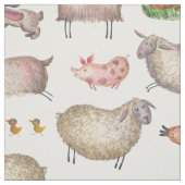 Muster der niedlichen Aquarellfarm Stoff (Muster)