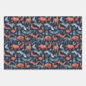 Muster der Niedlichen Fox Whimsical Woodland Fores Geschenkpapier Set (Vorderseite 3)