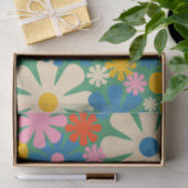 Muster der Niedlichen und farbenfrohen Retro-Blume Seidenpapier (Geschenk)