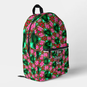 Muster der niedlichen Wüste-Rose Bedruckter Rucksack