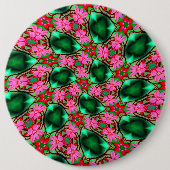 Muster der niedlichen Wüste-Rose Button (Vorderseite)