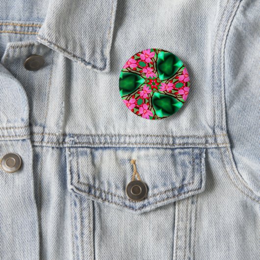 Muster der niedlichen Wüste-Rose Button (Beispiel)